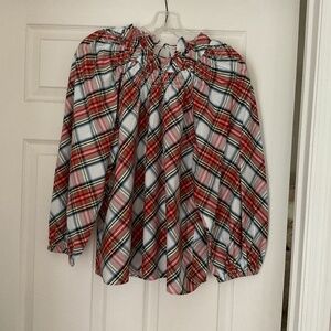 JCrew women’s NWT Holiday Plaid Top size M